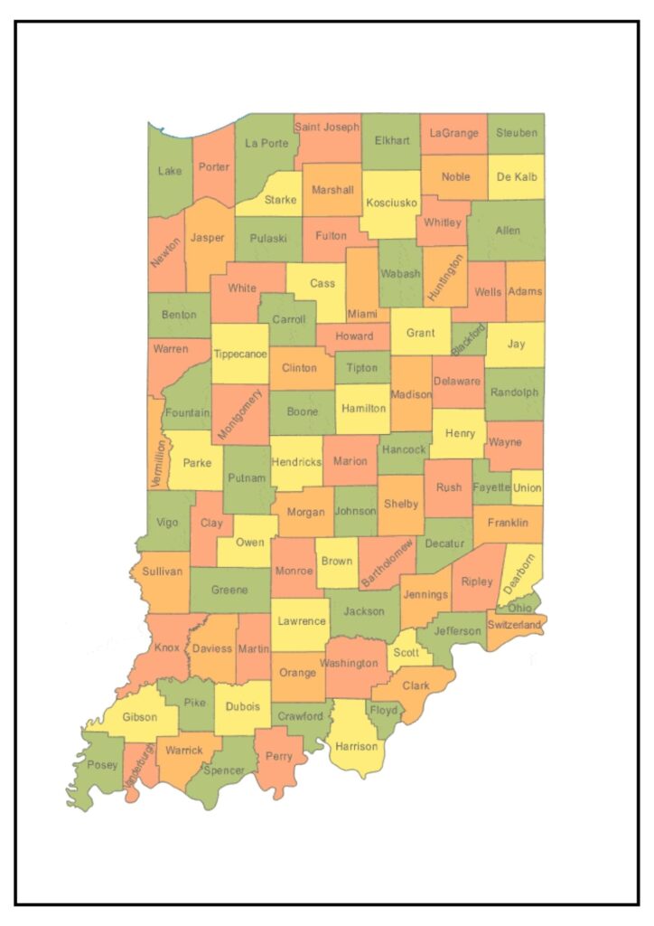 Indiana County Pennsylvania Map