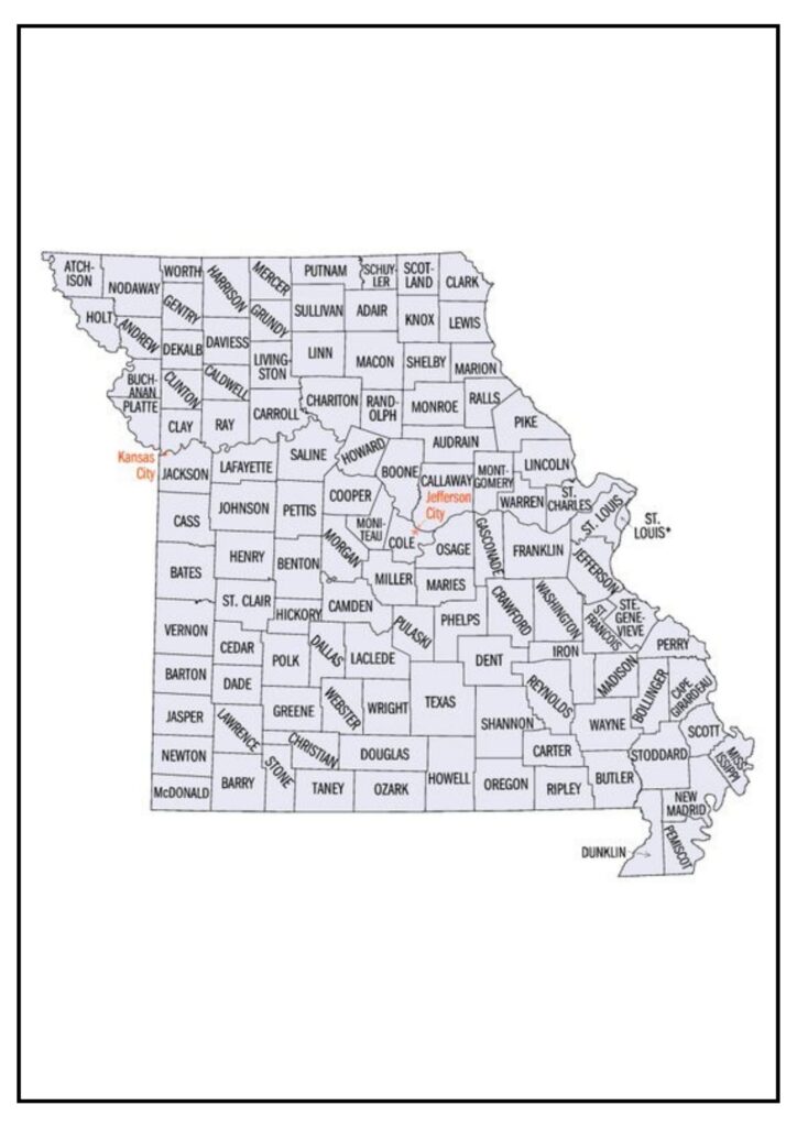 Jackson County Map Missouri