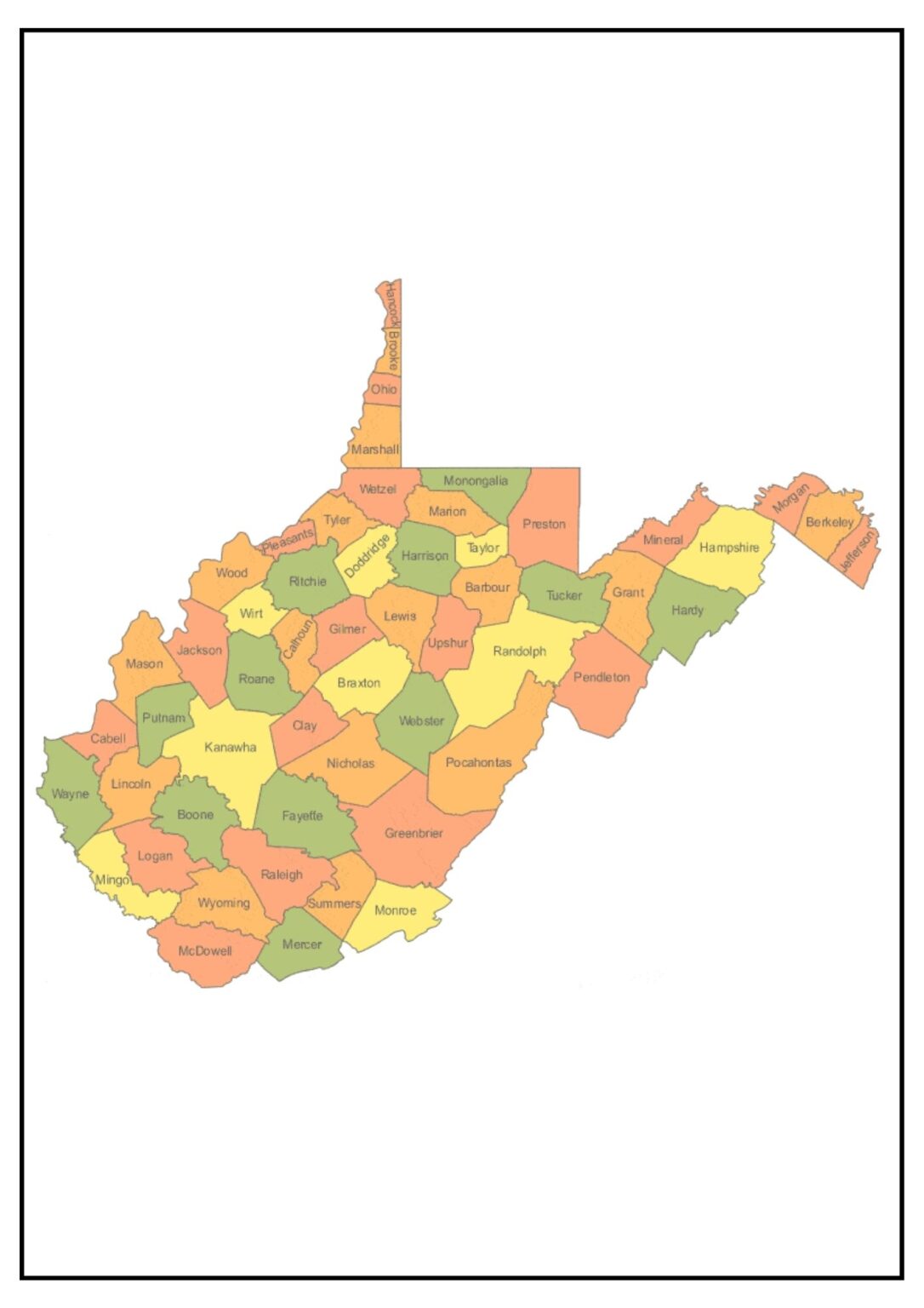 Virginia County Map [Map of VA Counties and Cities]