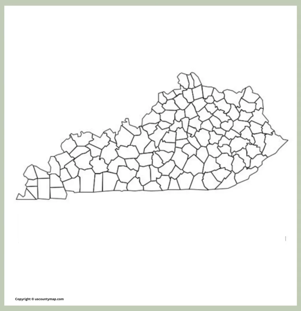 County Map of Kentucky