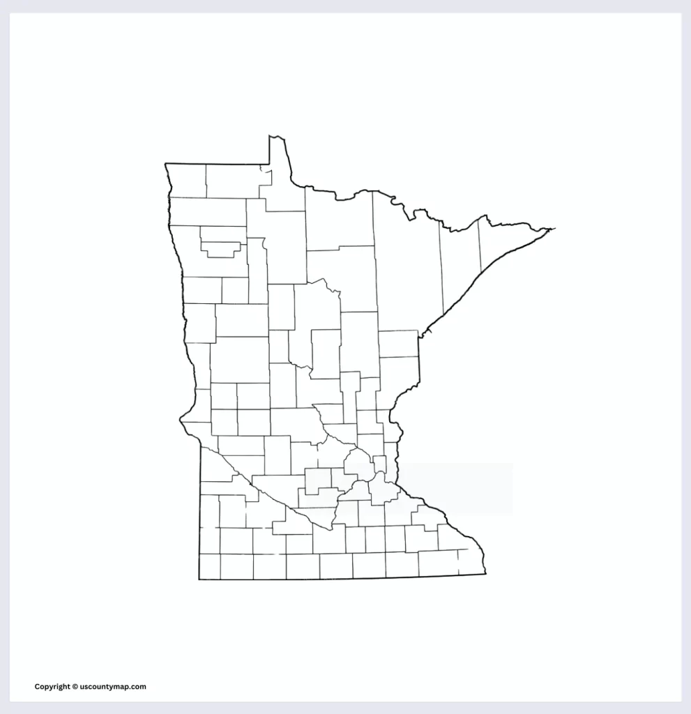 Blank Minnesota Map