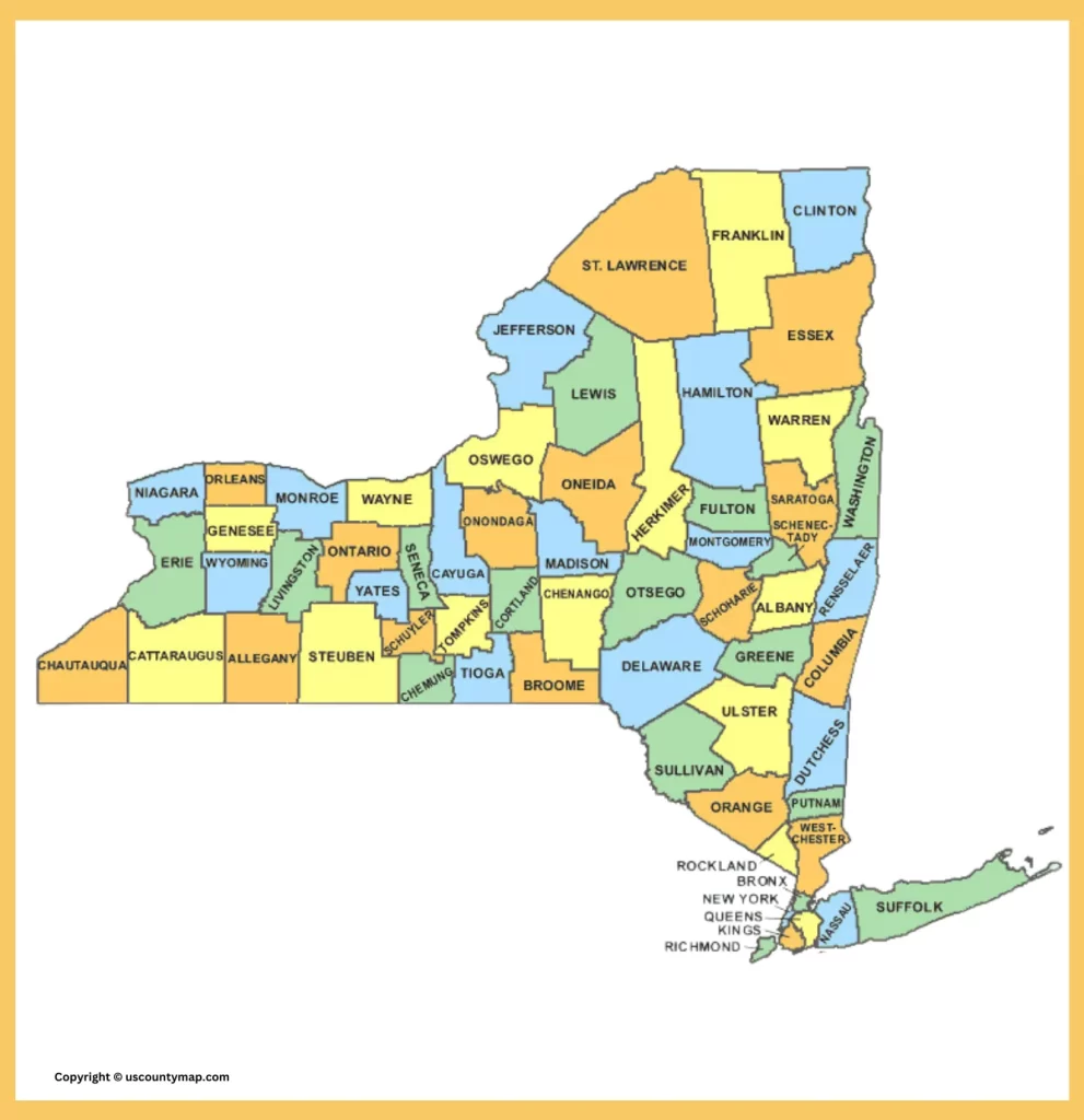 Map of Dutchess County New York