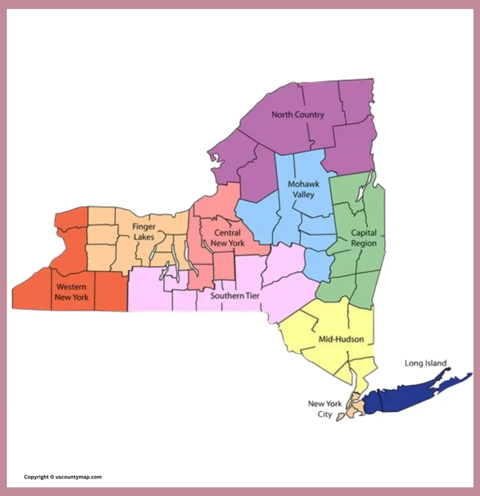 New York County Map