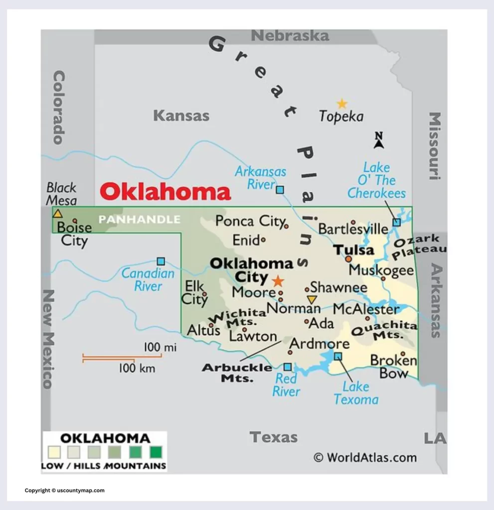 Oklahoma County Map