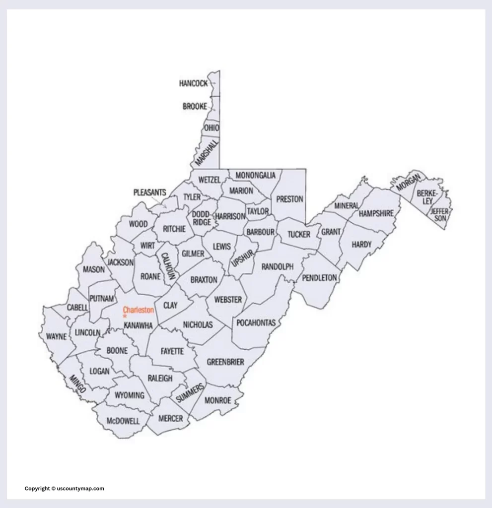 WV County Map