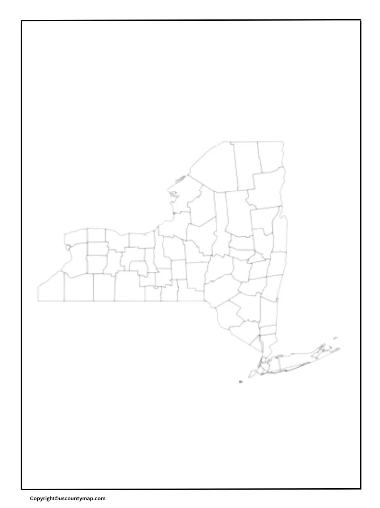 New York Map Worksheet