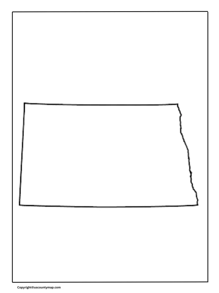 Blank Map of South Dakota