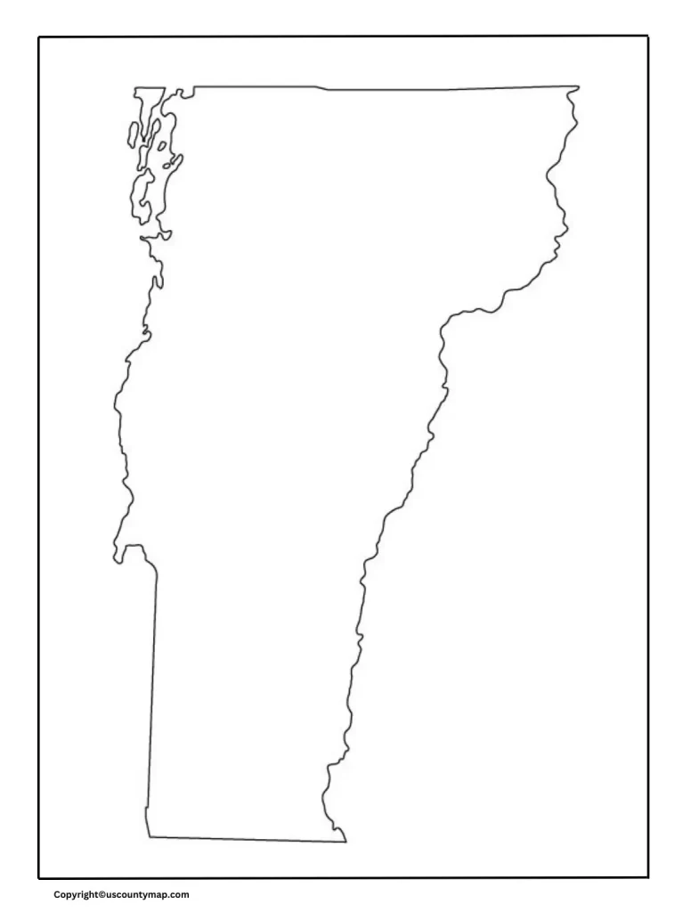 Printable Map of Vermont