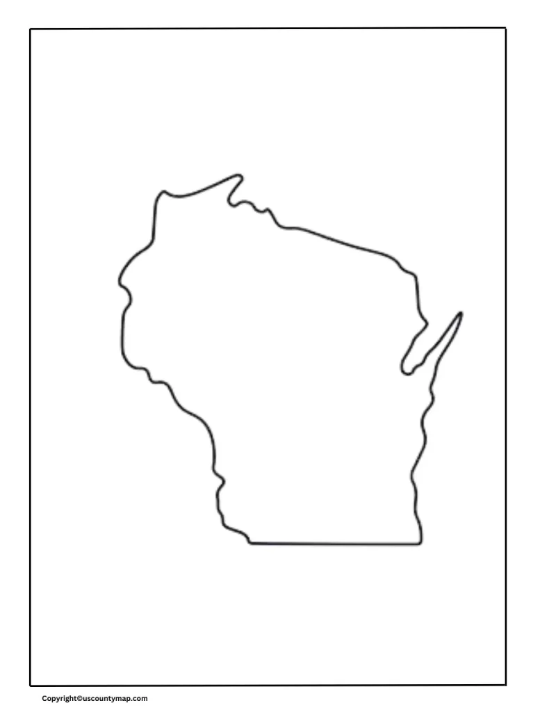 Blank Map of Wisconsin