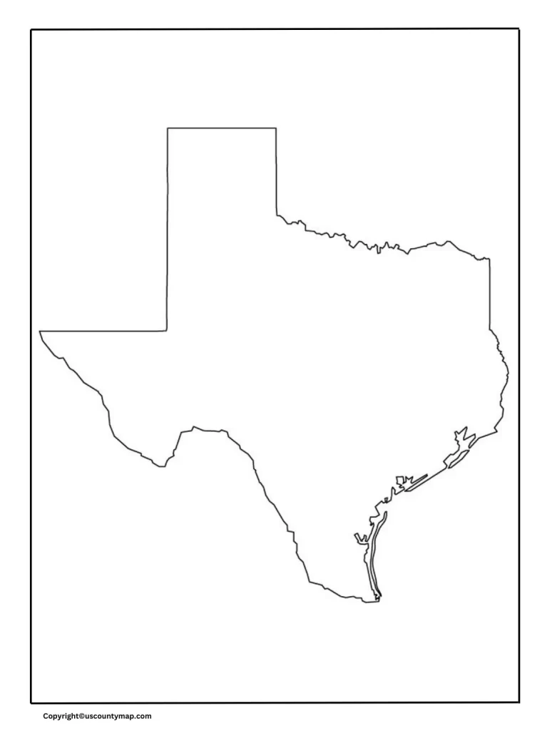 Texas Map Outline