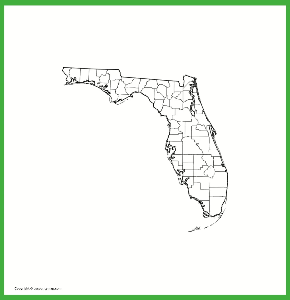 map of Florida counties