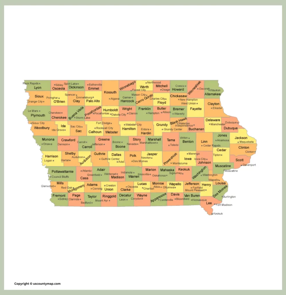 Iowa Map