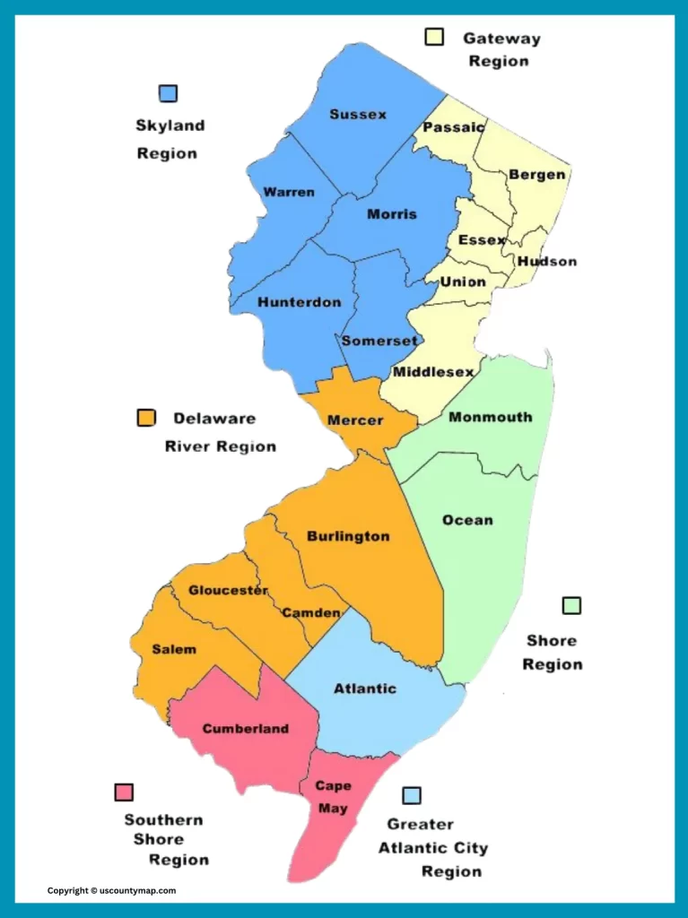 Passaic County Map NJ