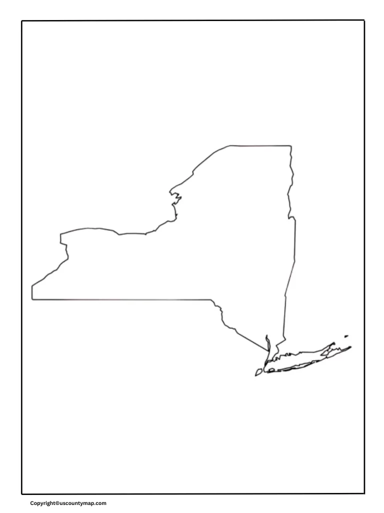 New York Map Outline