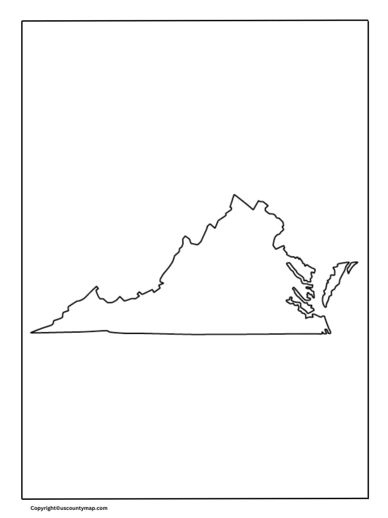 Virginia Map Outline