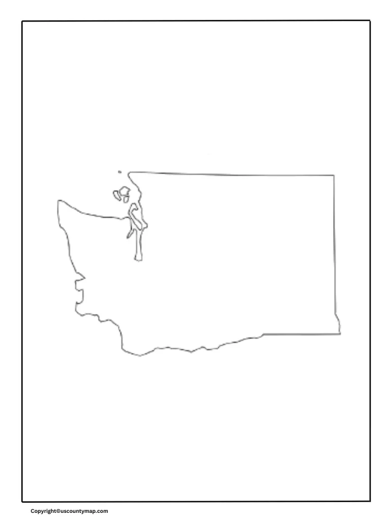 Blank Map of Washington Worksheet