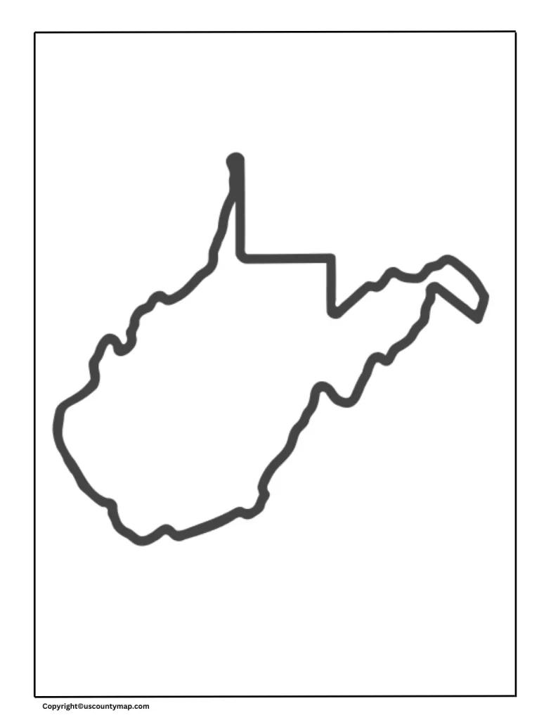 Printable West Virginia Map