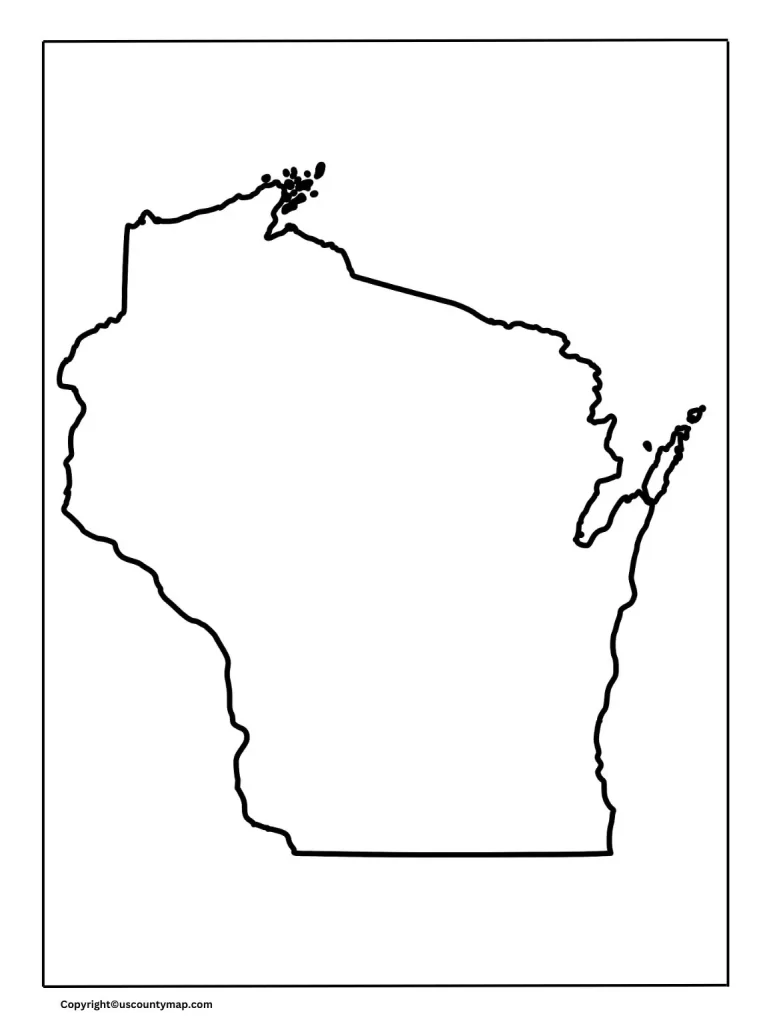 Wisconsin Map Outline
