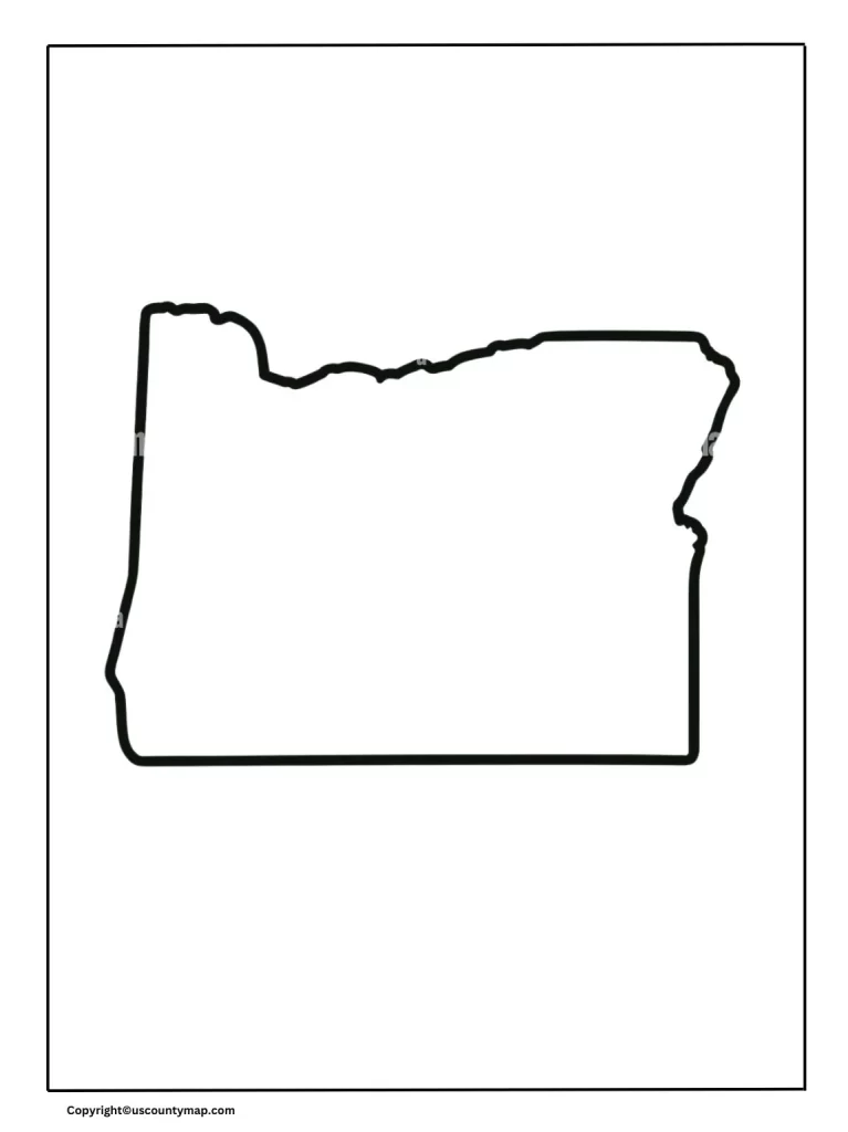 Oregon Map Outline