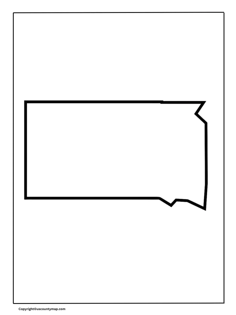 Printable South Dakota Map