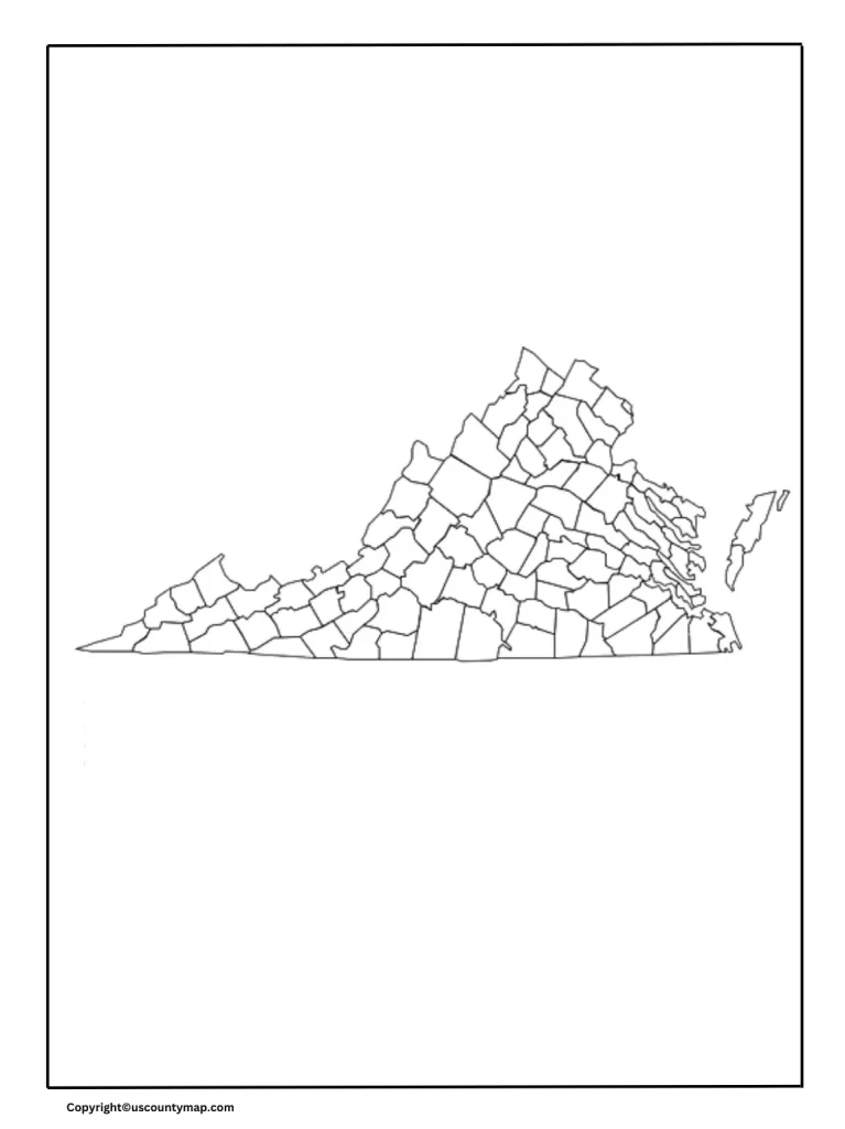 Virginia Map Worksheet