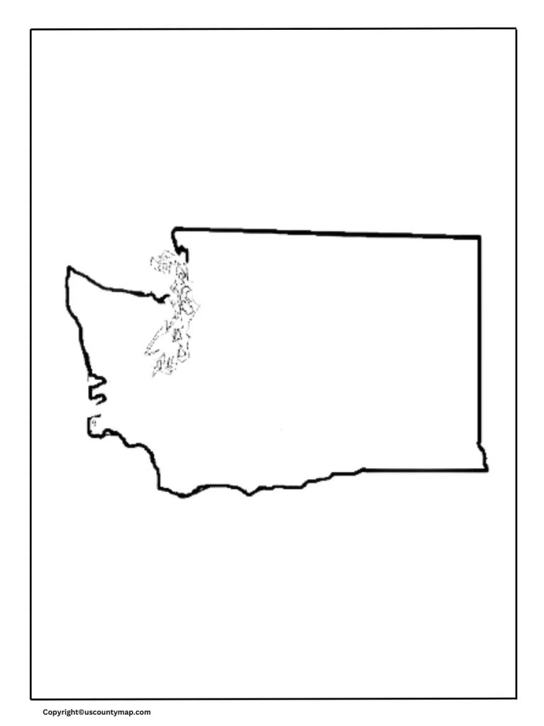 Blank Map of Washington Counties | Printable Washington Map