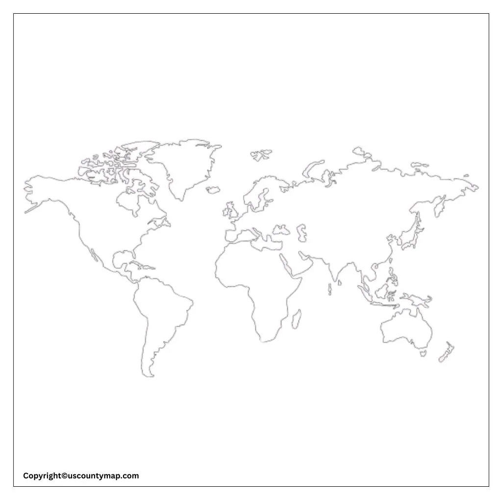Blank World Countries Map