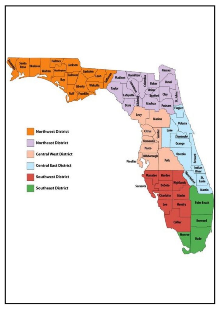 Florida County Map