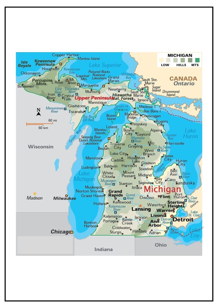 Michigan County Map