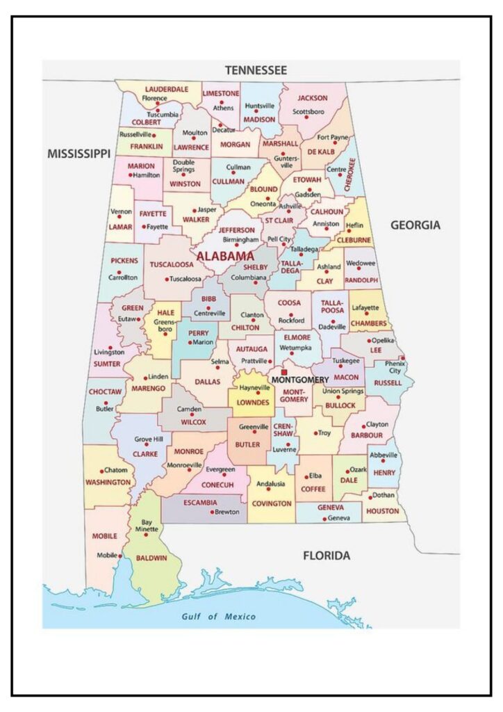 East Tennessee County Map