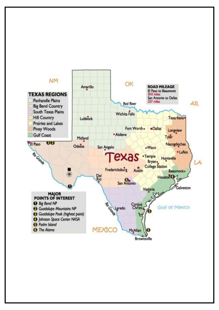 County Map of Texas
