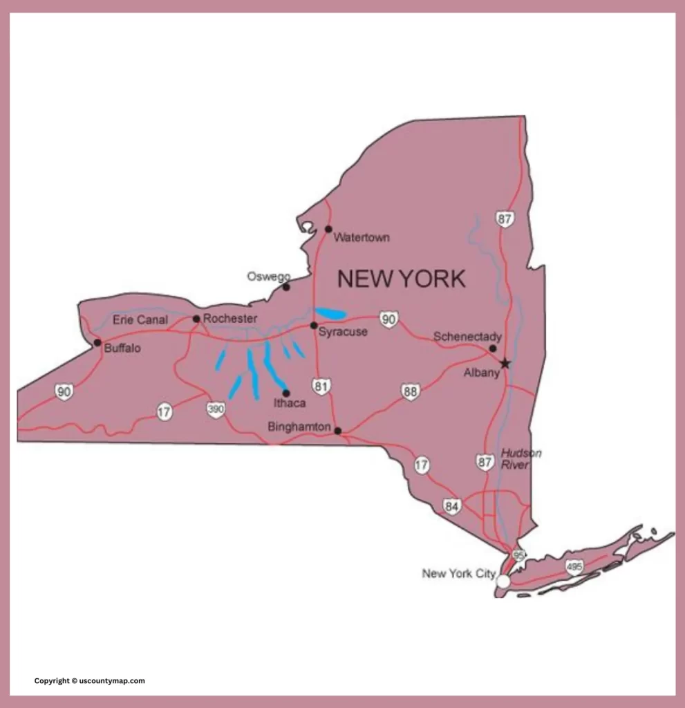 NY Counties Map