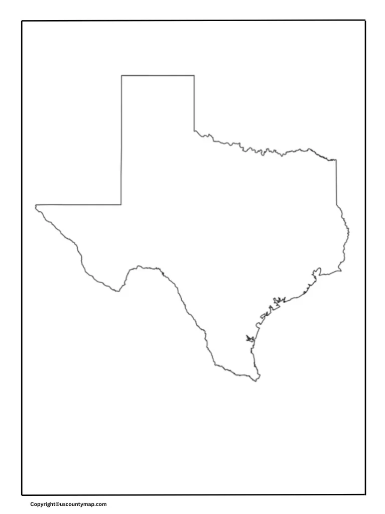 Texas Map Worksheet