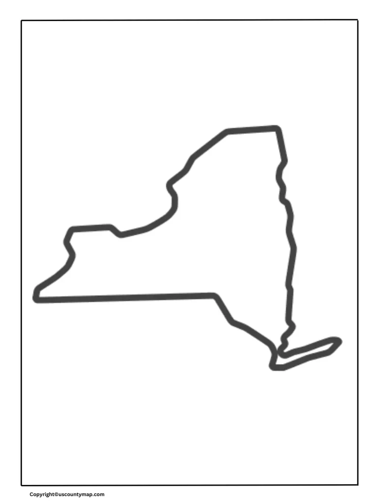 Printable Map of New York